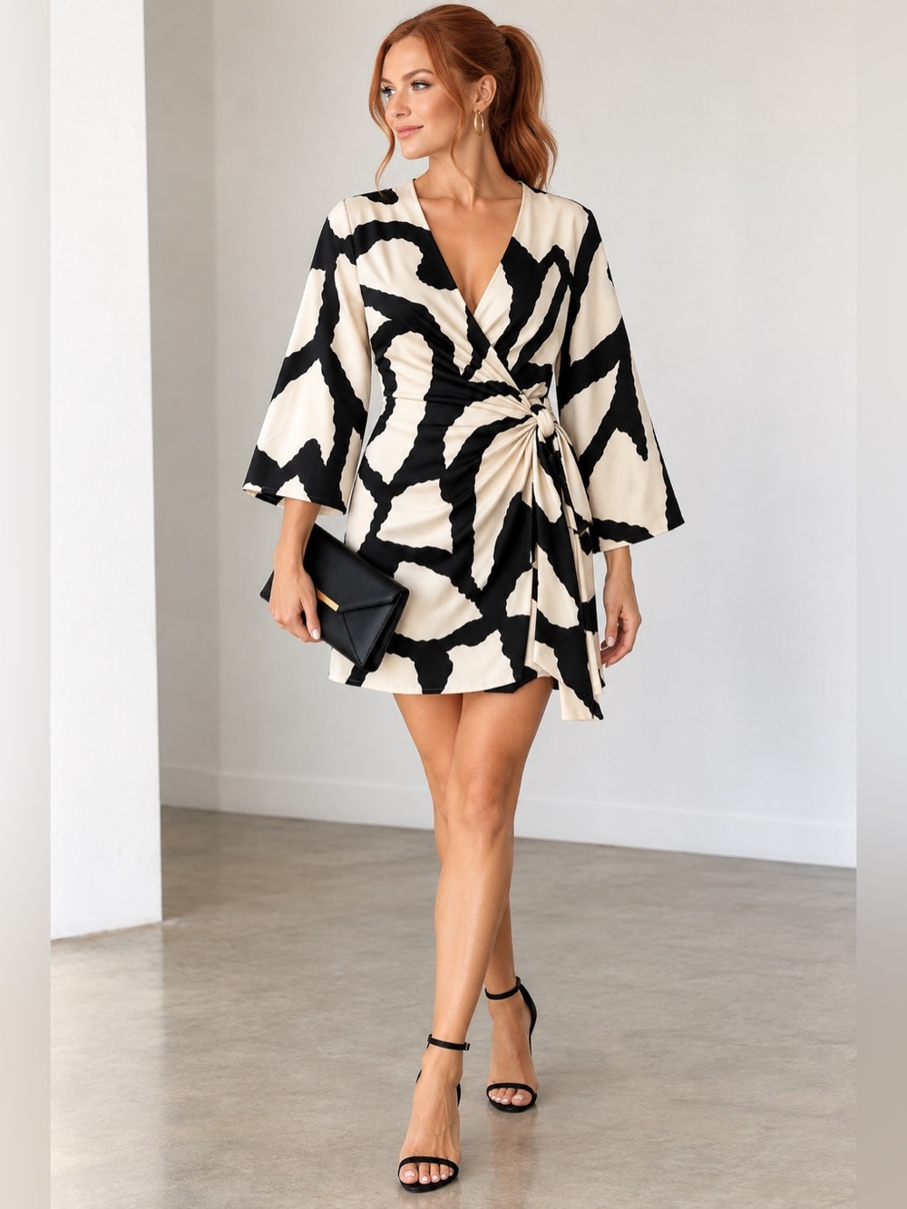 Satin Wrap Dress!